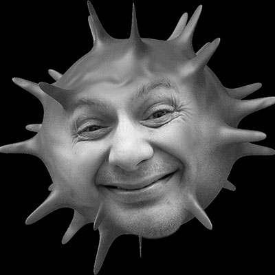 personified pathogen photoshop work