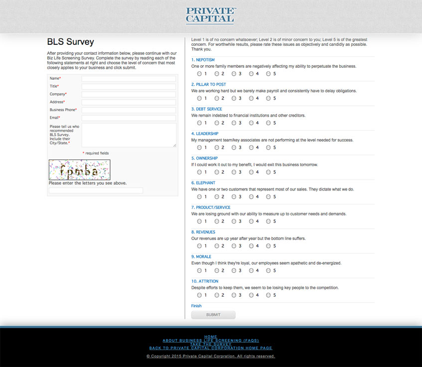 BLS Website survey